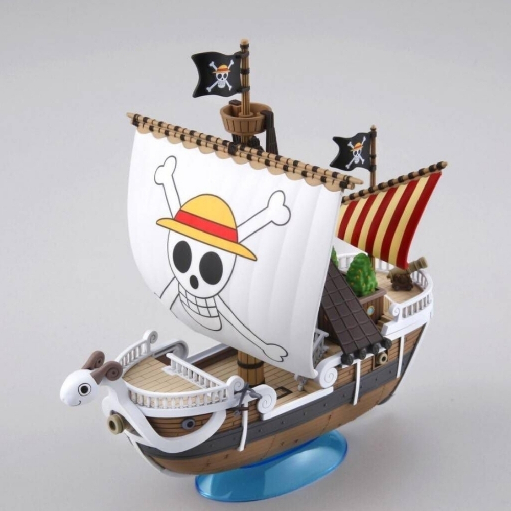 Onepiece Pirate Ship Building Set with White and Brown Going Merry Anime